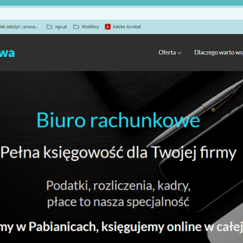 Ogłoszenie - Księgowość dla firm, fundacji - Łódzkie