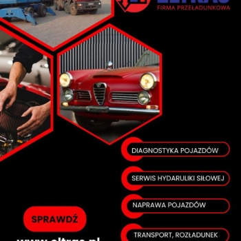 Ogłoszenie - USŁUGI TRANSPORTOWE ROZŁADUNEK NAPRAWA POJAZDÓW BADANIA ELTRAS BIAŁYSTOK