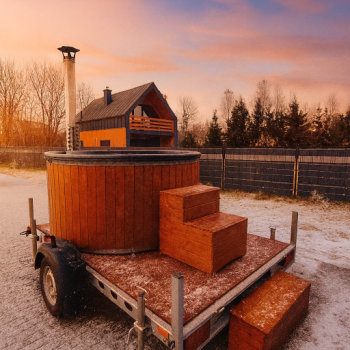 Ogłoszenie - Mobilna balia opalana drewnem (jacuzzi) z transportem- całe Pomorze