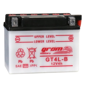 Ogłoszenie - Akumulator motocyklowy GROM YB4L-B 12V 4Ah 60A P+