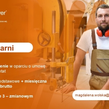 Ogłoszenie - praca na stolarni M/K Łódź Teofilów