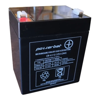 Ogłoszenie - Akumulator żelowy POWERBAT CB 4.2-12 12V 4.2Ah