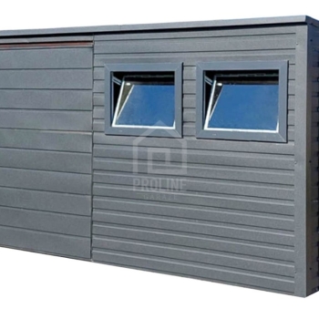 Ogłoszenie - Garaż Blaszany 5,2X3 - Brama Uchylna - Drzwi - 2x okno - Antracyt  Spad w tył PLG226