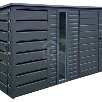 Ogłoszenie - Schowek – Domek Ogrodowy 4,2×2,5m – Wiata 1×2,5m – Brama – 2x okno – Antracyt – Dach Spad w tył PLG231 - Ruda Śląska - 7 600,00 zł