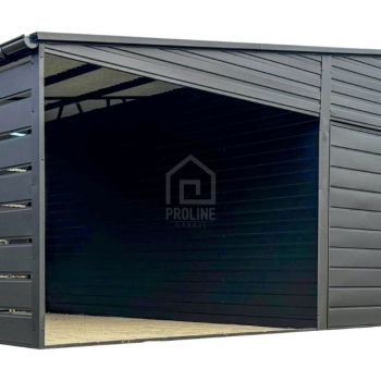 Ogłoszenie - Garaż blaszany 6,5X5m – wiata 3,5x5m – 2X brama – antracyt - dach dwuspadowy - rynny PLG239 - Skawina - 16 970,00 zł