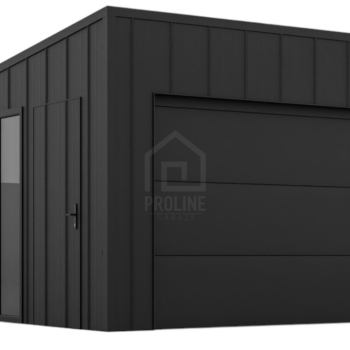 Ogłoszenie - Garaż blaszany 4x6 - brama segmentowa - okno - drzwi - dach spad w tył - blacha na rąbek PLG210 - Łódź - 15 800,00 zł