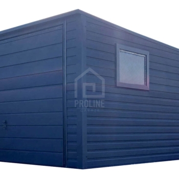 Ogłoszenie - Garaż blaszany 3,5x5m - brama uchylna - 2x okno - antracyt - dach spad do tyłu PLG248 - Bełchatów - 6 910,00 zł