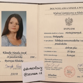 Ogłoszenie - Dyplom Ukończenia Szkoły Wyższej -Dowolne Kierunki