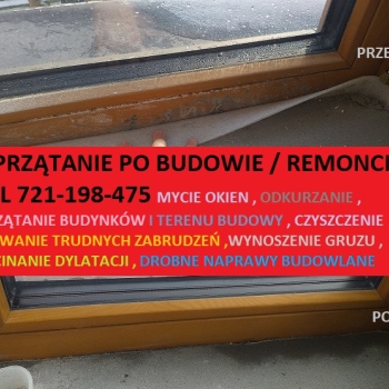 Ogłoszenie - SPRZĄTANIE PO BUDOWIE REMONCIE / MYCIE OKIEN , WYCINANIE DYLATACJI , CZYSZCZENIE POSADZEK I SCHODÓW , DROBNE NAPRAWY