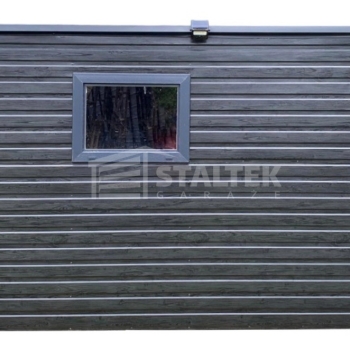 Ogłoszenie - Schowek - Domek ogrodowy 4x2m -wiata 1m - okno - ciemny orzech - drewnopodobny - sosna norweska - dach spad w tył ST184