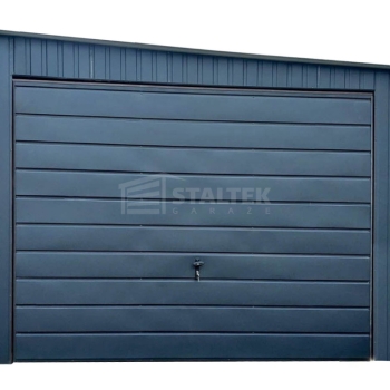 Ogłoszenie - Garaż Blaszany 4,5X8M Brama Uchylna – Antracyt – Dach Spad W Bok ST215