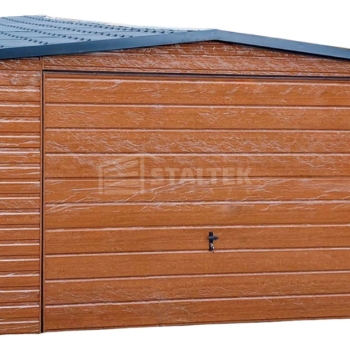 Ogłoszenie - Garaż Blaszany 4X6 - Dwuspad – Blachodachówka - Brama Uchylna - Drzwi - Okno - Drewnopodobny ST216 - Rzeszów - 9 990,00 zł