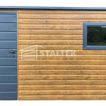 Ogłoszenie - Schowek - Domek Ogrodowy 3x2 - drzwi - okno - jasny orzech - antracyt - drewnopodobny - dach spad w tył  ST158