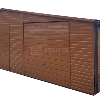 Ogłoszenie - Garaż blaszany 11x7,5m wiata 13x1m wiata 2x7,5m 2x brama drzwi 6x okno drewnopodobny dach dwuspadowy rynny ST233