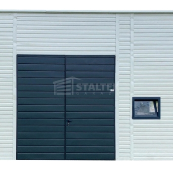 Ogłoszenie - Hala Garaż blaszany 6x6 – brama – okno – drzwi - biały – dach spad w tył ST235