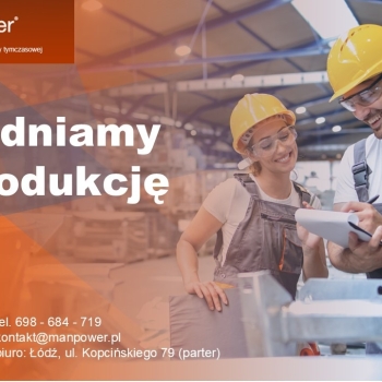 Ogłoszenie - Zatrudniamy na produkcję - Łódzkie - 4 806,00 zł