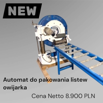 Ogłoszenie - Automatyczna owijarka folią stretch do pakowania listew itp.