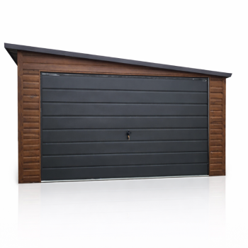 Ogłoszenie - Garaż blaszany 3,5x5m Drewnopodobny Orzech Grafit + Montaż