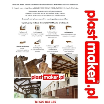 Ogłoszenie - MASKOWNICE na wymiar - belki dekoracyjne DREWNOPODOBNE