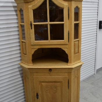 Ogłoszenie - witryna narożna z drewna dębowego - jak nowa