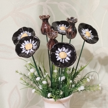 Ogłoszenie - Kwiaty polny mak ceramika