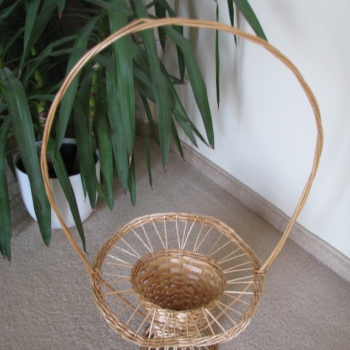 Ogłoszenie - Dekoracyjny, ozdobny, duży koszyk, kosz wiklinowy na kwiaty, osłonka