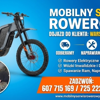 Ogłoszenie - Mobilny Serwis Rowerowy Konstancin, Warszawa, Józefosław i okolice