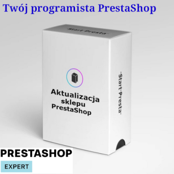 Ogłoszenie - Aktualizacja sklepu PrestaShop, aktualizacja PrestaShop do najnowszej wersji.