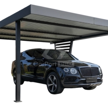 Ogłoszenie - Carport V PREMIUM 5x5,5m - Wypełnienie panelami - Wiata samochodowa - antracyt CP164