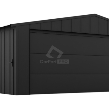 Ogłoszenie - Garaż blaszany 6x5m - brama segmentowa - drzwi - blacha na rąbek - dach dwuspadowy CP141