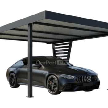 Ogłoszenie - Carport V PREMIUM 5x4,5m - Wypełnienie panelami - Wiata samochodowa - antracyt CP153