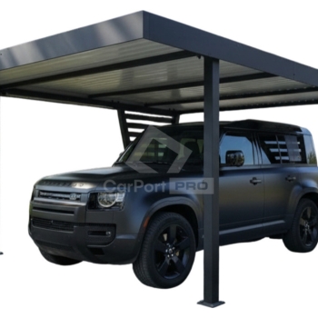 Ogłoszenie - Carport V PREMIUM 5x4,7m - Wypełnienie panelami - Wiata samochodowa - antracyt CP154