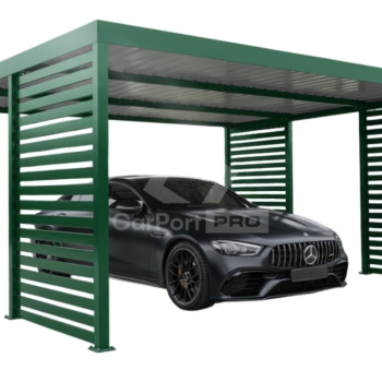 Ogłoszenie - CarPort PREMIUM - wiata samochodowa 5x5 - zielony - dodatkowa zabudowa CP171