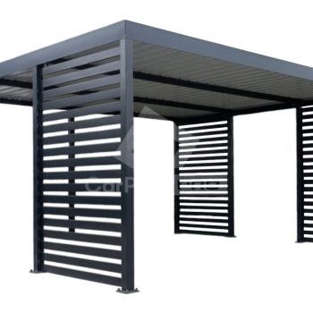 Ogłoszenie - CarPort PREMIUM - wiata samochodowa 4,5x5,5 - antracyt - dodatkowa zabudowa CP172