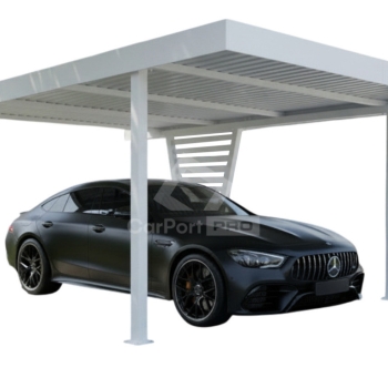 Ogłoszenie - Carport V PREMIUM 4x5m - Wypełnienie panelami - Wiata samochodowa - biały - ocynk CP157 - Kościerzyna - 16 990,00 zł