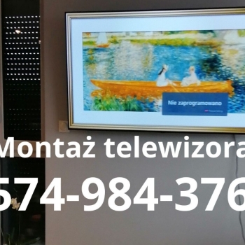 Ogłoszenie - Montaż telewizora na ścianie - Anteny Naprawa Ustawienie Serwis
