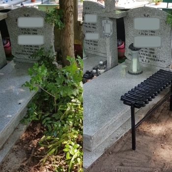 Ogłoszenie - Montaż ławeczek nagrobnych, na cmentarzu, przy grobie, tel. 504-746-203, cena, Wrocław