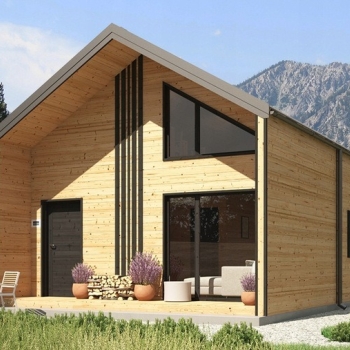 Ogłoszenie - Drewniany Domek 5×8 m Całoroczny – Wytrzymała Konstrukcja