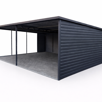 Ogłoszenie - Wiata Blaszana Carport 6x6 Ciemny Grafit MAT  PREMIUM CAŁA POLSKA