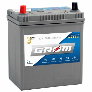 Ogłoszenie - Akumulator GROM Premium 38Ah 340A EN Japan DTR L+ - Tarnobrzeg - 320,00 zł