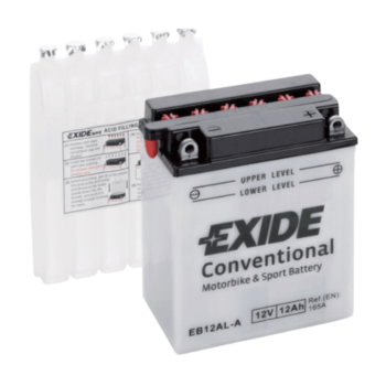 Ogłoszenie - Akumulator motocyklowy Exide Conventional EB12AL-A – 12V 12Ah 165A