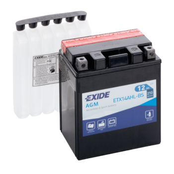 Ogłoszenie - Akumulator motocyklowy Exide AGM MC ETX14AHL-BS– 12V 12Ah 210A - Podkarpackie - 210,00 zł
