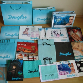 Ogłoszenie - Prezentowa torebka, torba papierowa po zakupach Douglas, Sephora, Marionnaud i inne - Kraków - 10,00 zł