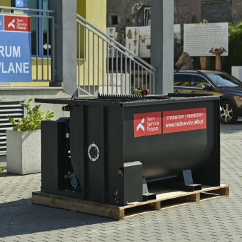 Ogłoszenie - Mieszarka Kompatto przeznaczona do produkcji lekkich zapraw, pianobetonów i styrobetonów POLYTECH.