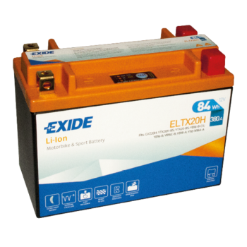 Ogłoszenie - Akumulator motocyklowy Exide Li-Ion ELTX20H – 12V 7Ah 380A 84Wh