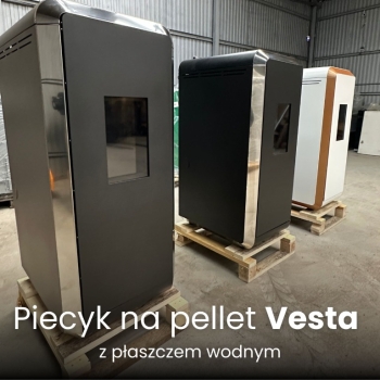 Ogłoszenie - Piecyk Vesta 15 kW na pellet z płaszczem wodnym - Lublin - 10 390,00 zł