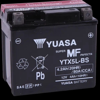 Ogłoszenie - Akumulator 4,2Ah 80A motocyklowy YUASA YTX5L-BS AGM
