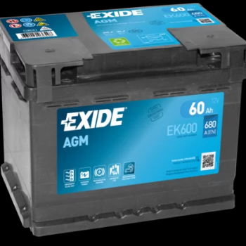 Ogłoszenie - Akumulator 60Ah 680A EXIDE AGM START&STOP EK600