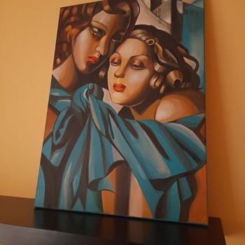 Ogłoszenie - Sprzedam obraz malowany ręcznie - tamara łempicka - Dziewczyny