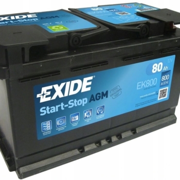 Ogłoszenie - Akumulator 80Ah 800A EN Exide AGM start&stop EK800